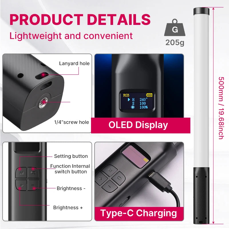 Ulanzi VL119 Handheld RGB LED Light Wand