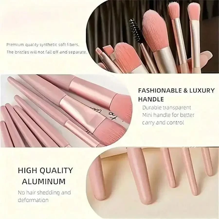 8-Piece Mini Makeup Brush Set