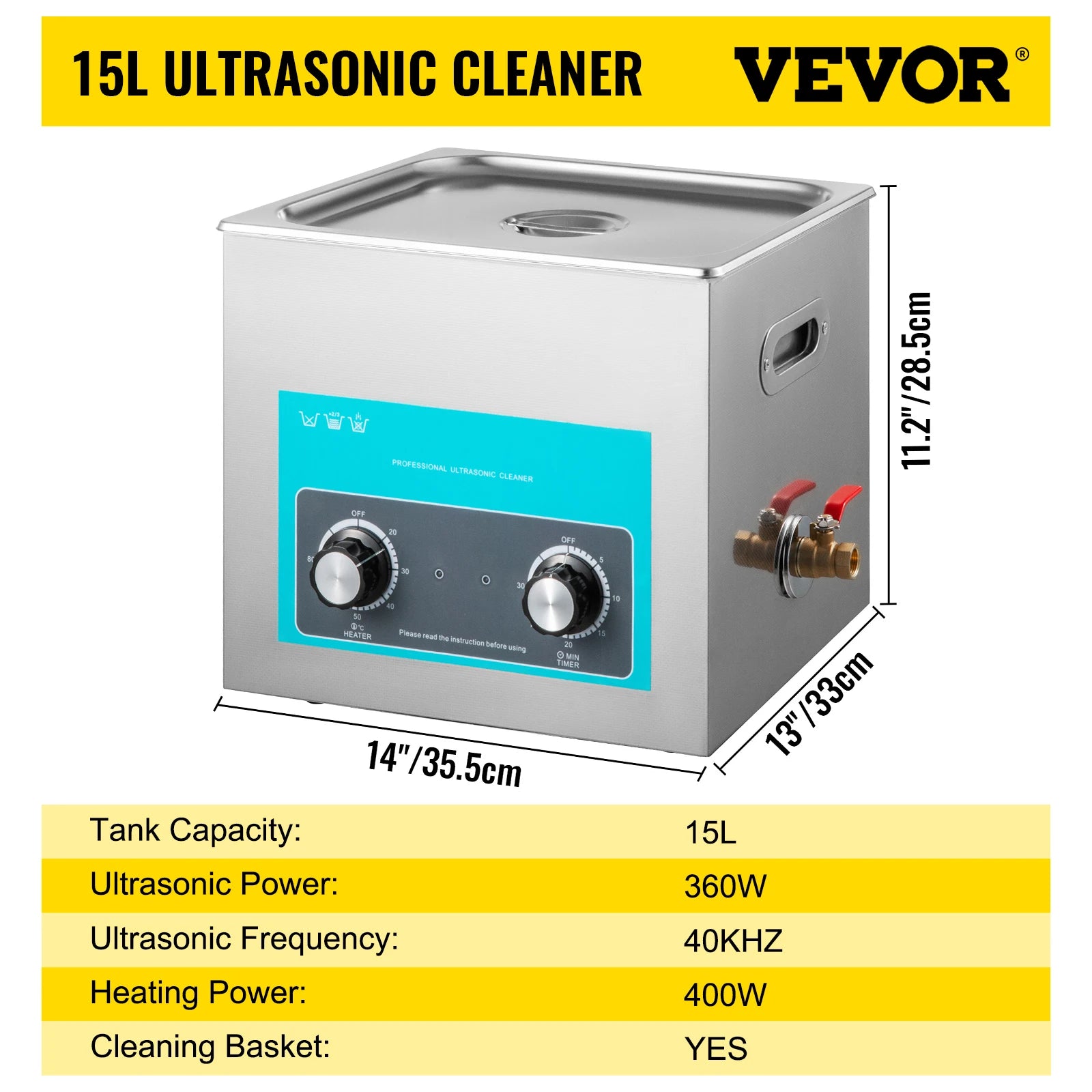SucceBuy 3L 6L 10L 15L 22L 30L Electric Ultrasonic Cleaner Portable Washing Machine Lave-Dishes Ultrasound Home Office Appliance