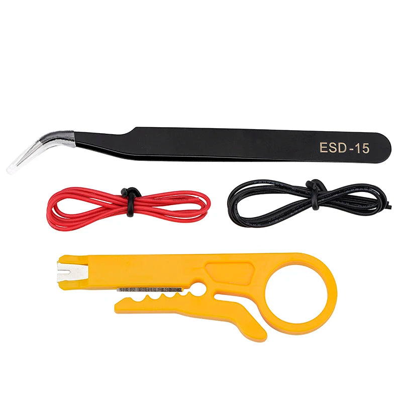 80W Electric Soldering Iron Kit with LCD Temperature Control, Tips and Solder Paste