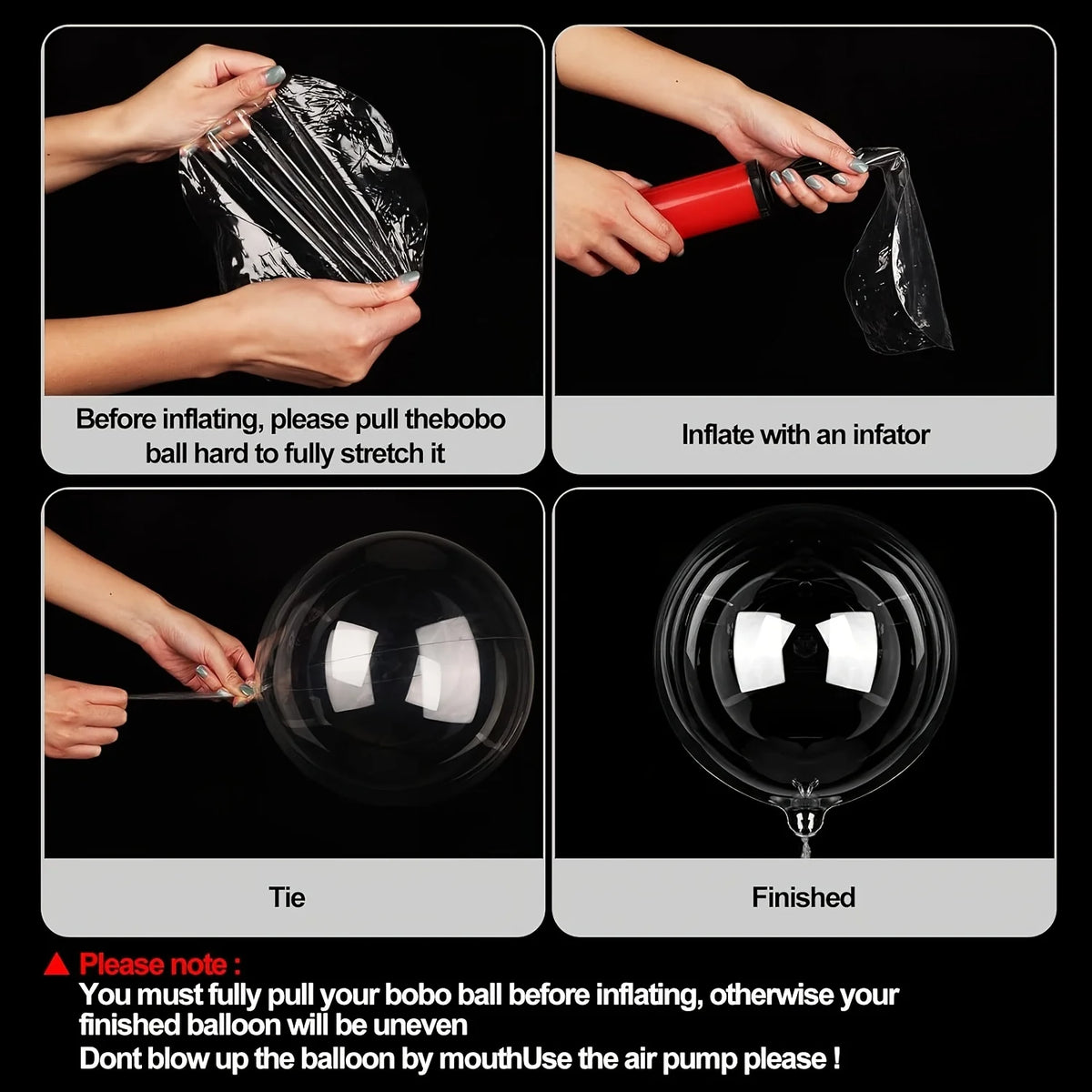 Clear Bobo Balloon Arch Kit, 40/50 Pieces