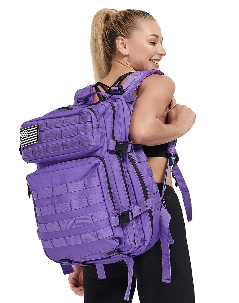 45L Large Capacity Outdoor Backpack, 3-Day Hiking and Camping Rucksack
