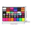 Painted 42 Colors Face Paint Kit for Kids, Non-Toxic Water Activated Face Paint Palette with Brushes, For Carnival, Halloween