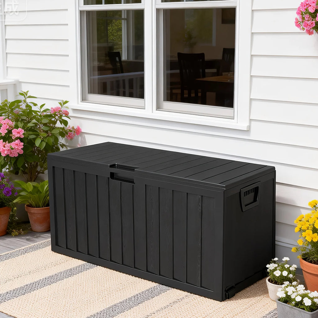 35 Gallon Lockable Resin Deck Box