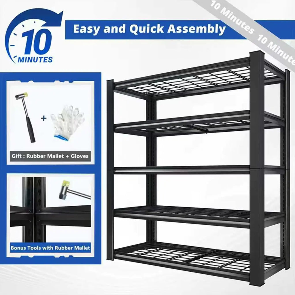 Nnovaroom 72" Adjustable Metal Shelving Unit
