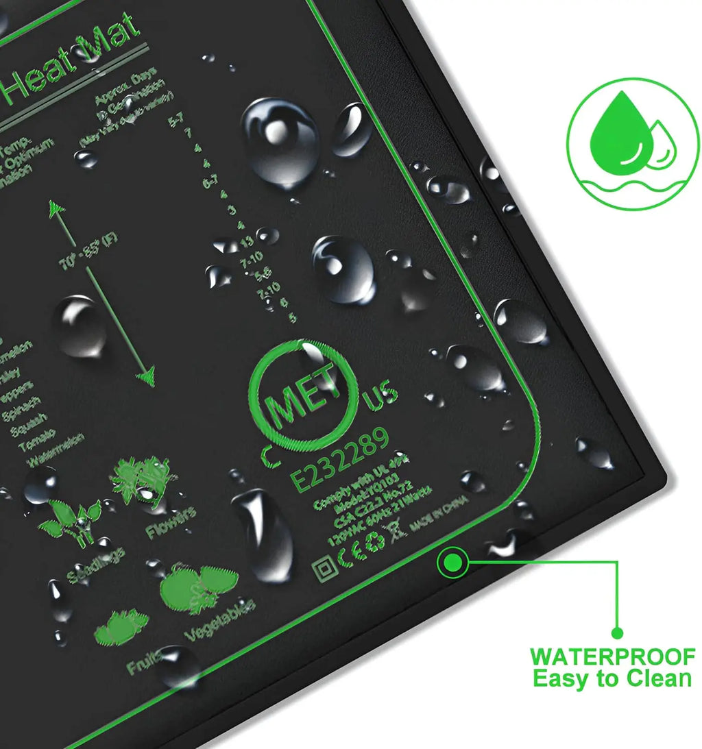 Waterproof Durable Germination Station Heat Mat, Warm Hydroponic Heating Pad for Indoor Home Gardening Seed Starter (10'x 20') US Plug for Seeds and Seedlings