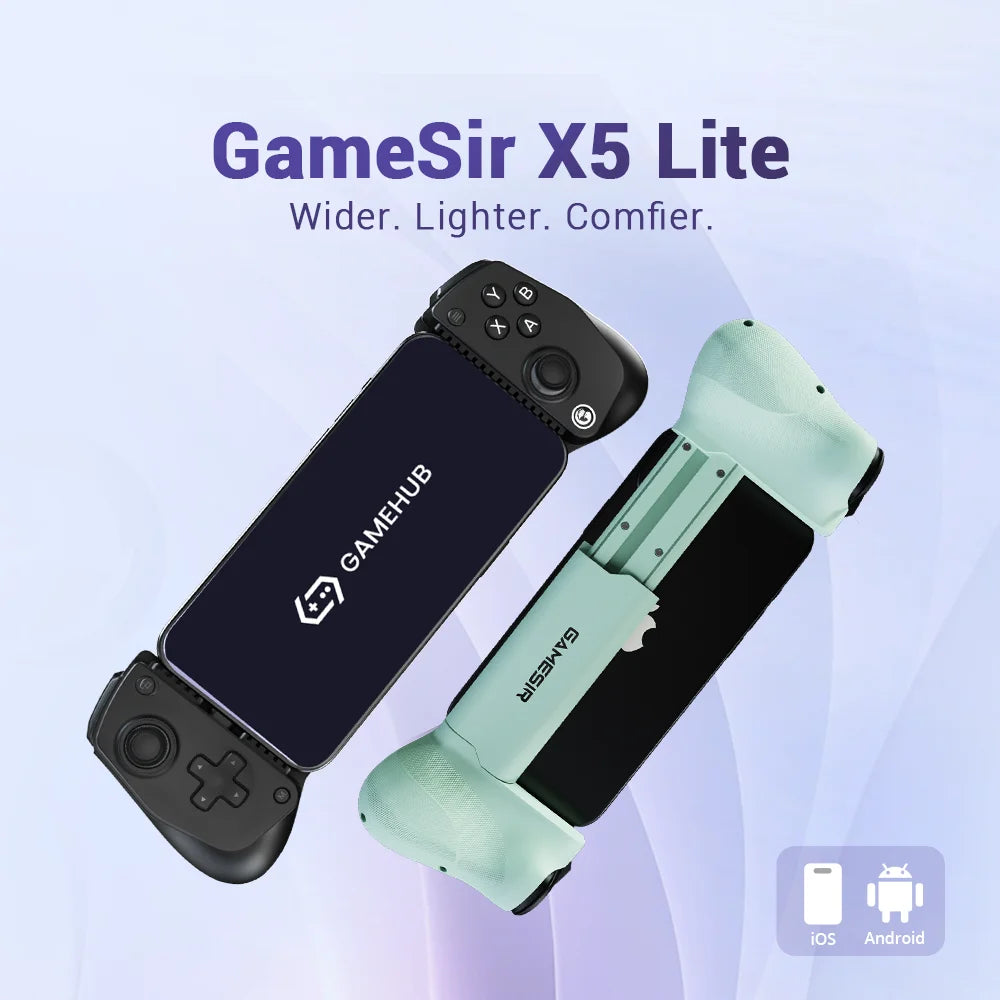 GameSir X5 Lite Mobile Gaming Controller for Android and iPhone, Hall Effect No-Drift Sticks