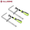 2pcs Quick Adjust Screw Handle Track Saw Rail Clamps MFT Clamps Compatible with Festool Rail Track Saw and MFT Table Woodworking Tools