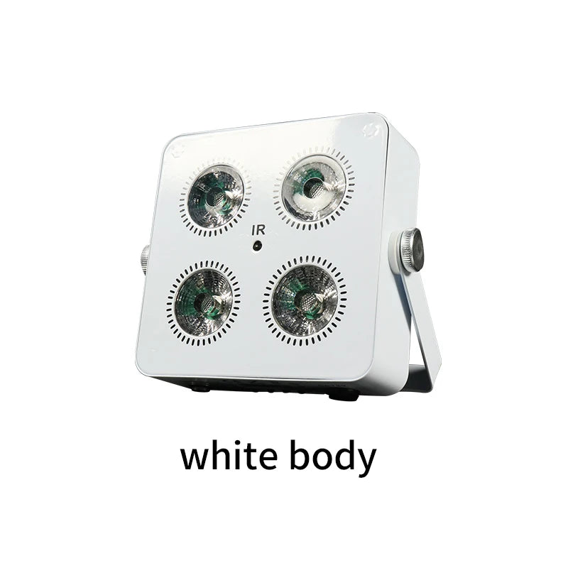 RGBWA UV 6in1 LED Battery Powered Wash Par Light 4x18W Supports DMX ControlMini Battery Operated Party & Wedding Light