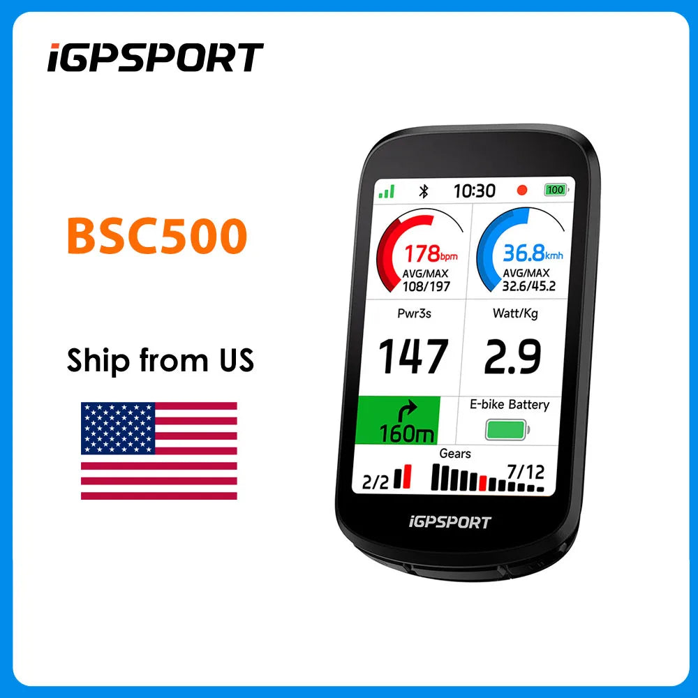 iGPSPORT BSC500 Touchscreen GPS Bike Computer