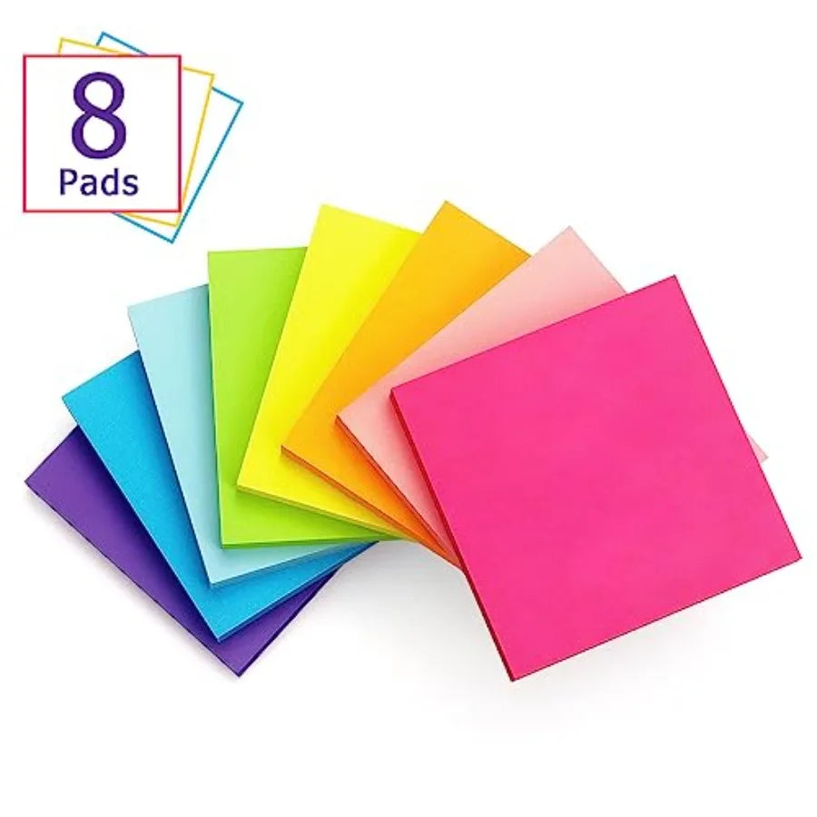 Sticky Notes 3x3, 8 Pads