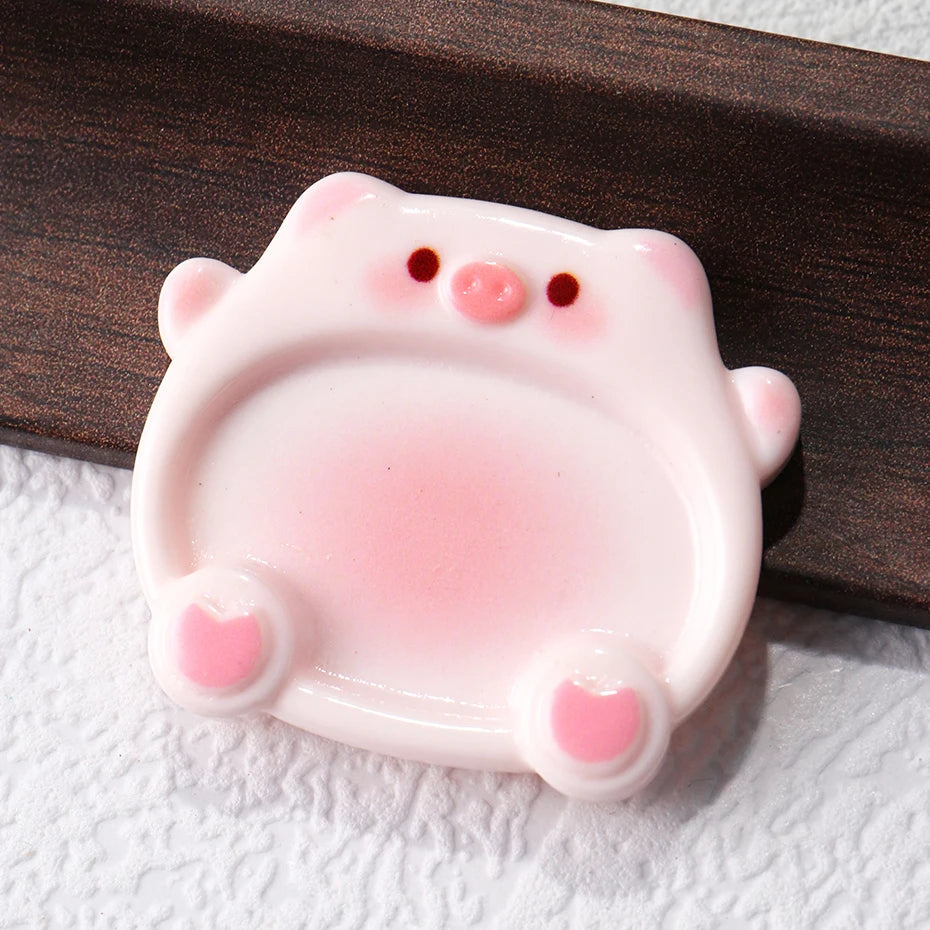Cartoon Pig Nail Art Color Mixing Palette, 2-Pack