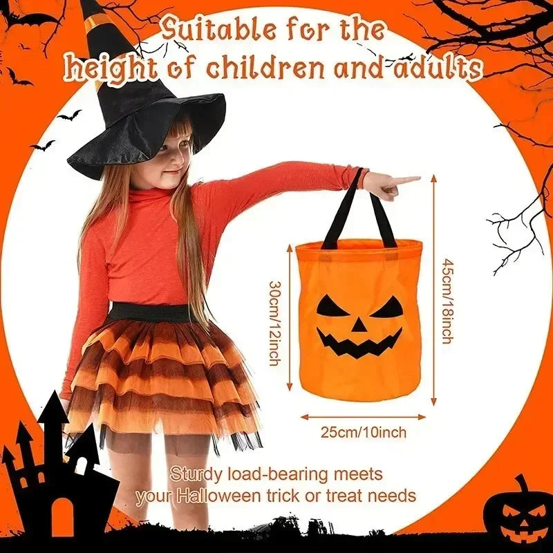Halloween LED Light-Up Pumpkin Candy Bag