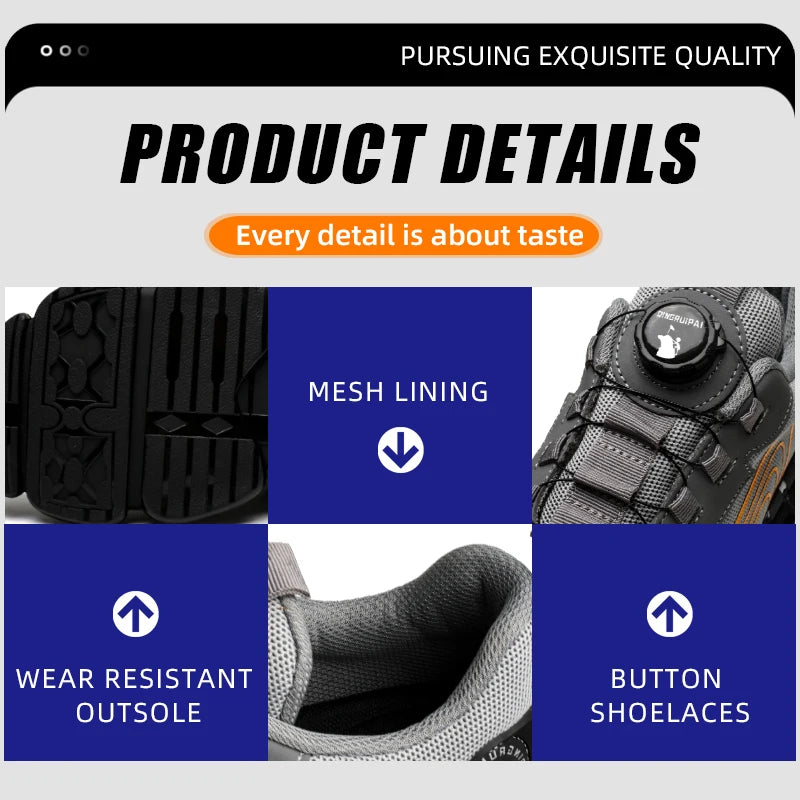 Steel Toe Slip-On Work Shoes, Puncture Resistant