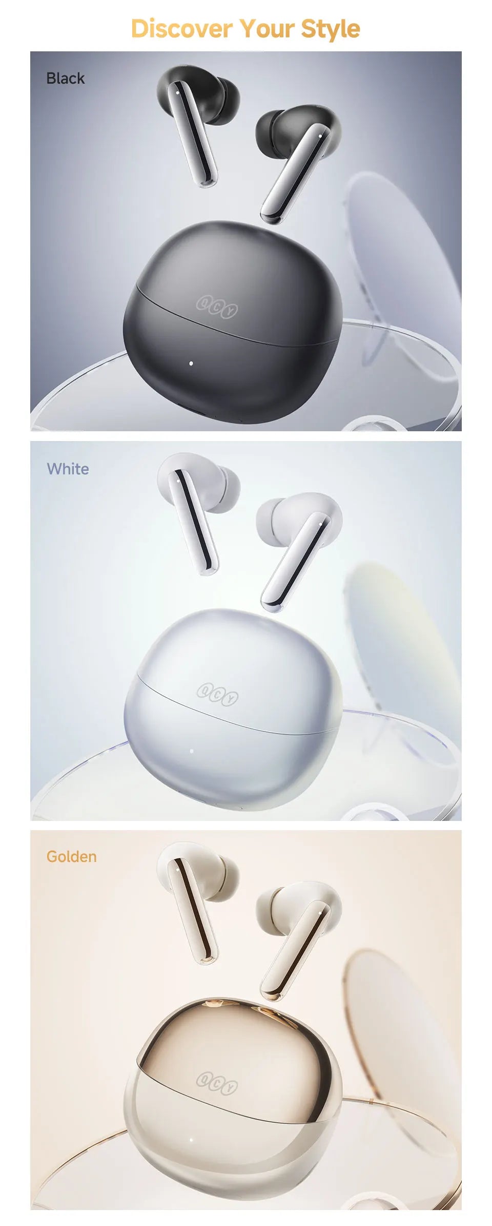 QCY MeloBuds Pro ANC Wireless Earbuds