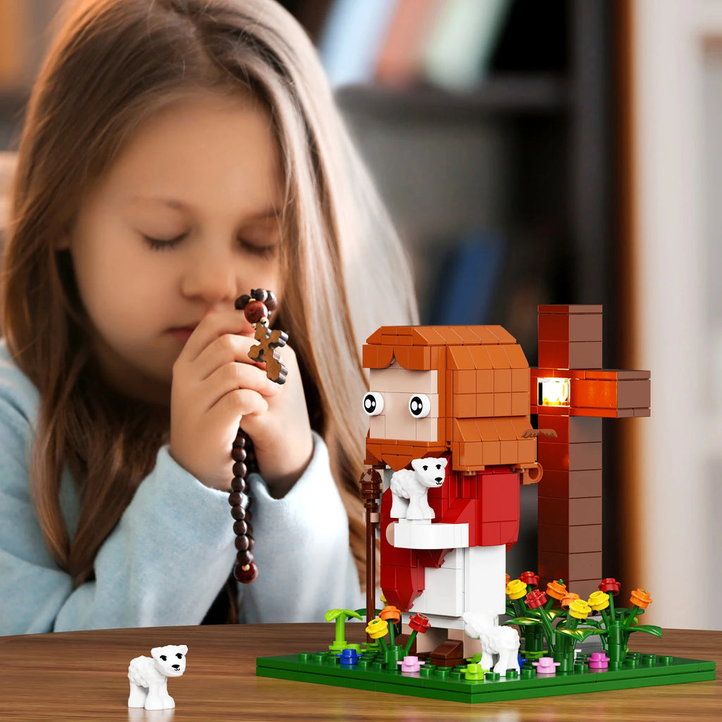 NEW Jesus Building Blocks Set Crucifixion Godfather Toys Ideas  God's Faith Model (324 PCS）