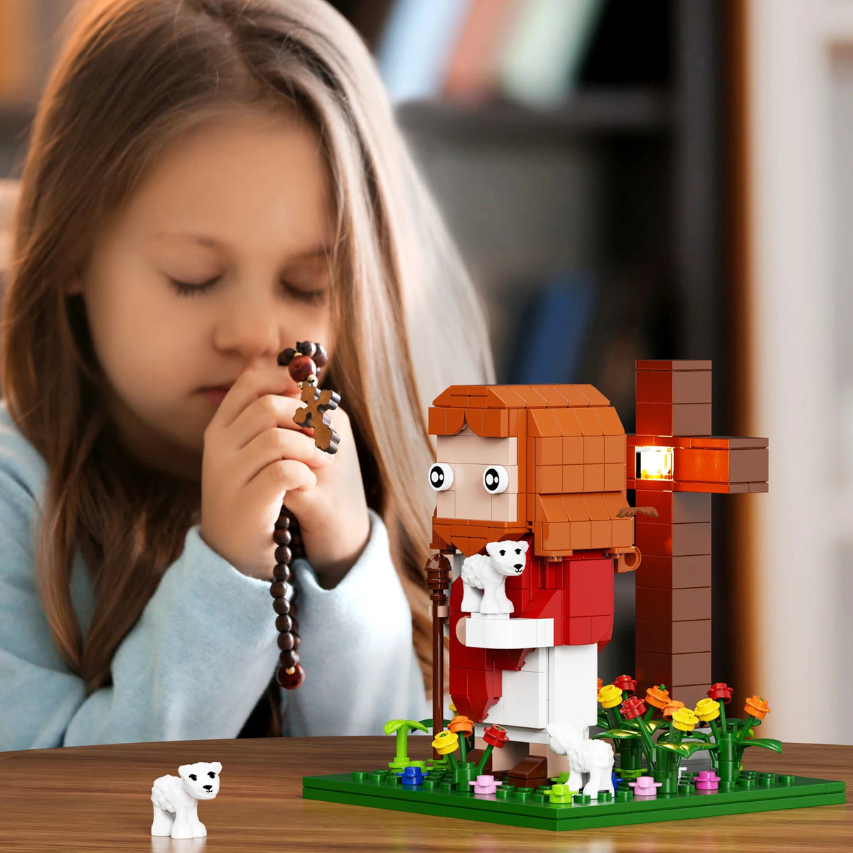 NEW Jesus Building Blocks Set Crucifixion Godfather Toys Ideas  God's Faith Model (324 PCS）