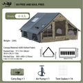 Pakicetus Quick Setup Inflatable Camping Tent, Waterproof Family Tent for 4-8 Persons, Portable Air Tent with Carry Bag