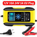 12V-24V 7-stage smart Car Battery-Charger Full Automatic 10A Digital Car Battery Charger  Pulse Repair for AGM GEL WET Lead Acid