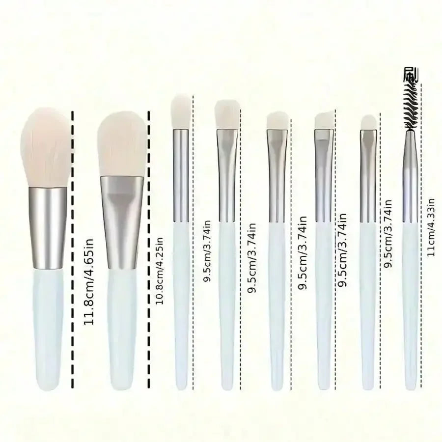 8-Piece Mini Makeup Brush Set