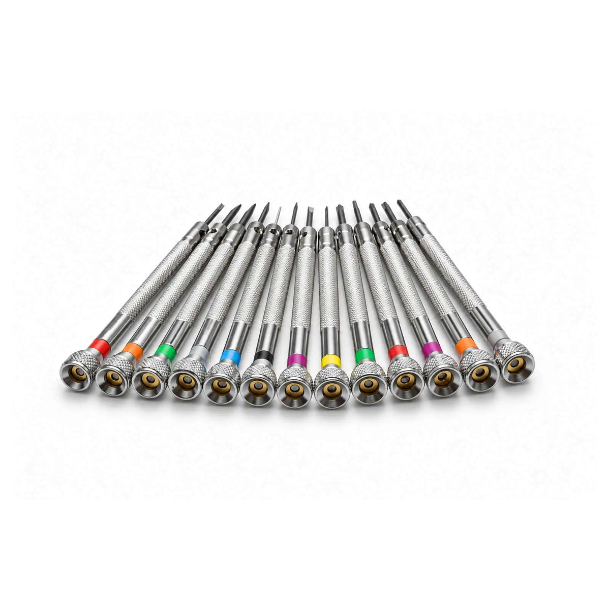 13PCS/Set 0.6-2.0mm Slotted Cross Screwdriver Set Professional Watchmakers Watch Repair Screwdrivers Tool Kit