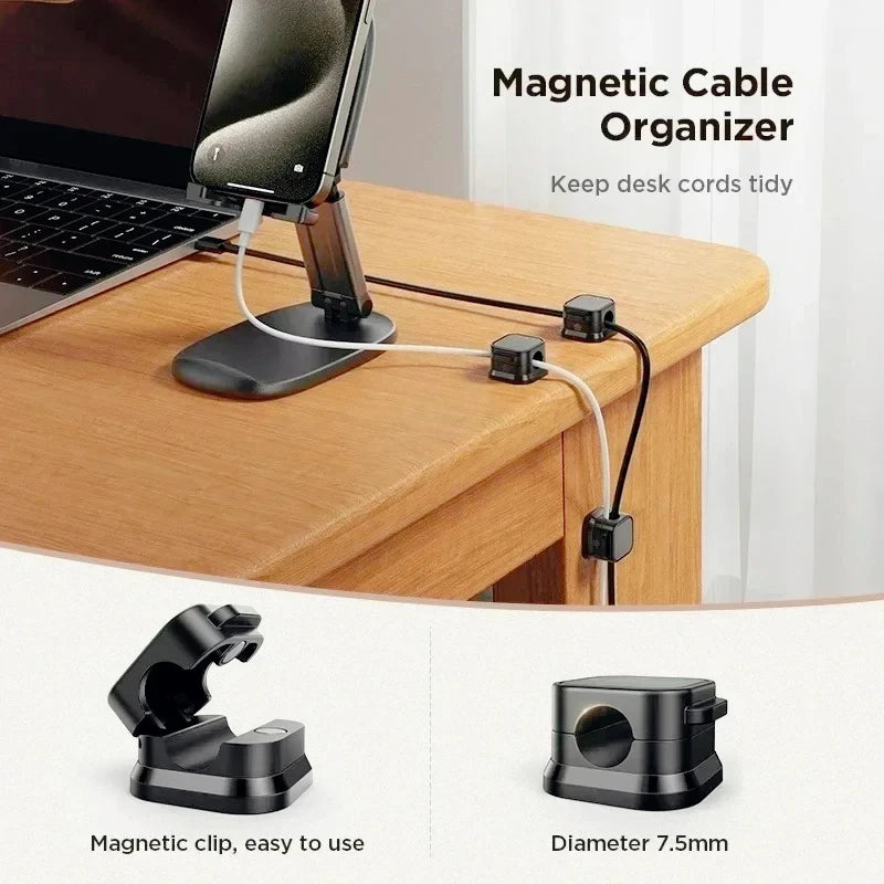 Magnetic Cable Clips, 6 Pack
