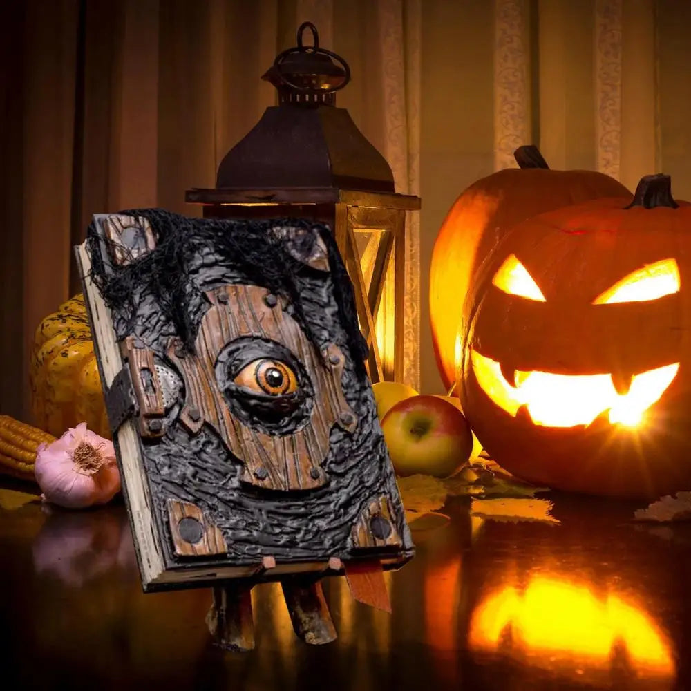 Halloween Witch Spell Book Prop, Gothic Decor Ornament