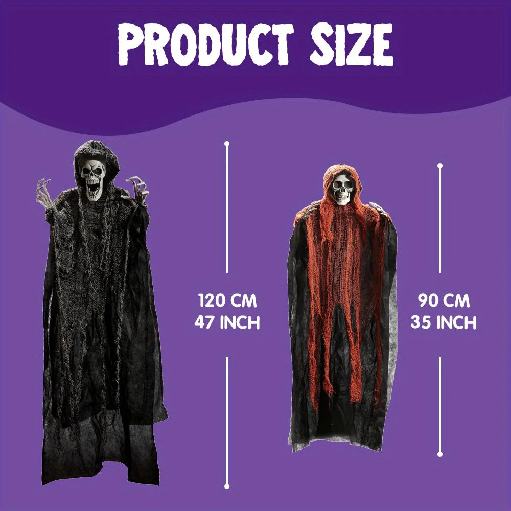 Halloween Hanging Grim Reaper Flying Ghosts, 3 Pack