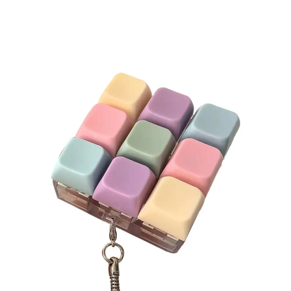 Keyboard Fidget Clicker Keychain