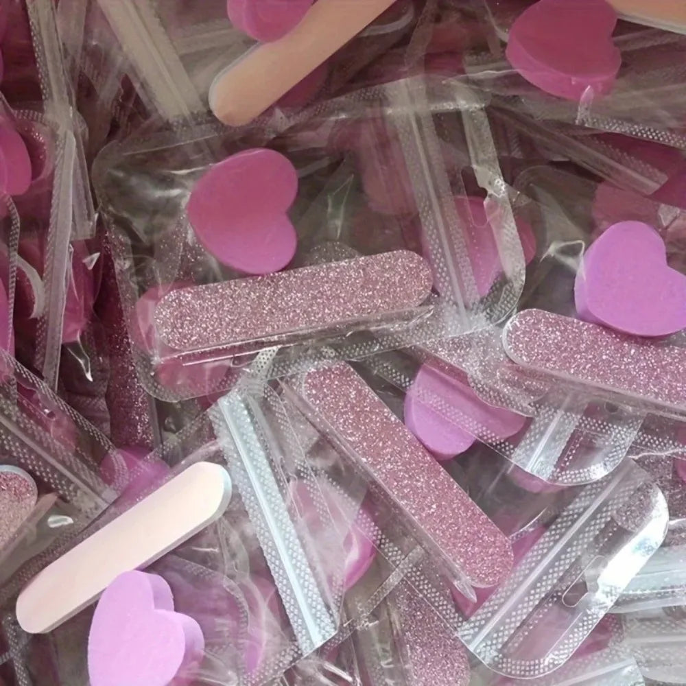 Pink Glitter Nail Care Kit, 12 Pieces