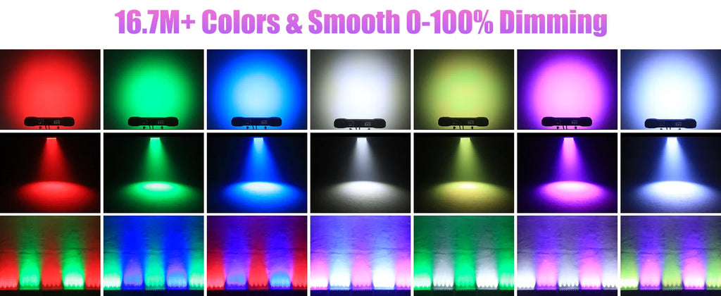U'King 60W Wall Wash Light Bar 9LEDs RGBW Stage Lights Bar DMX DJ Lights For Church Events Wedding DJ Disco Party Bar Show