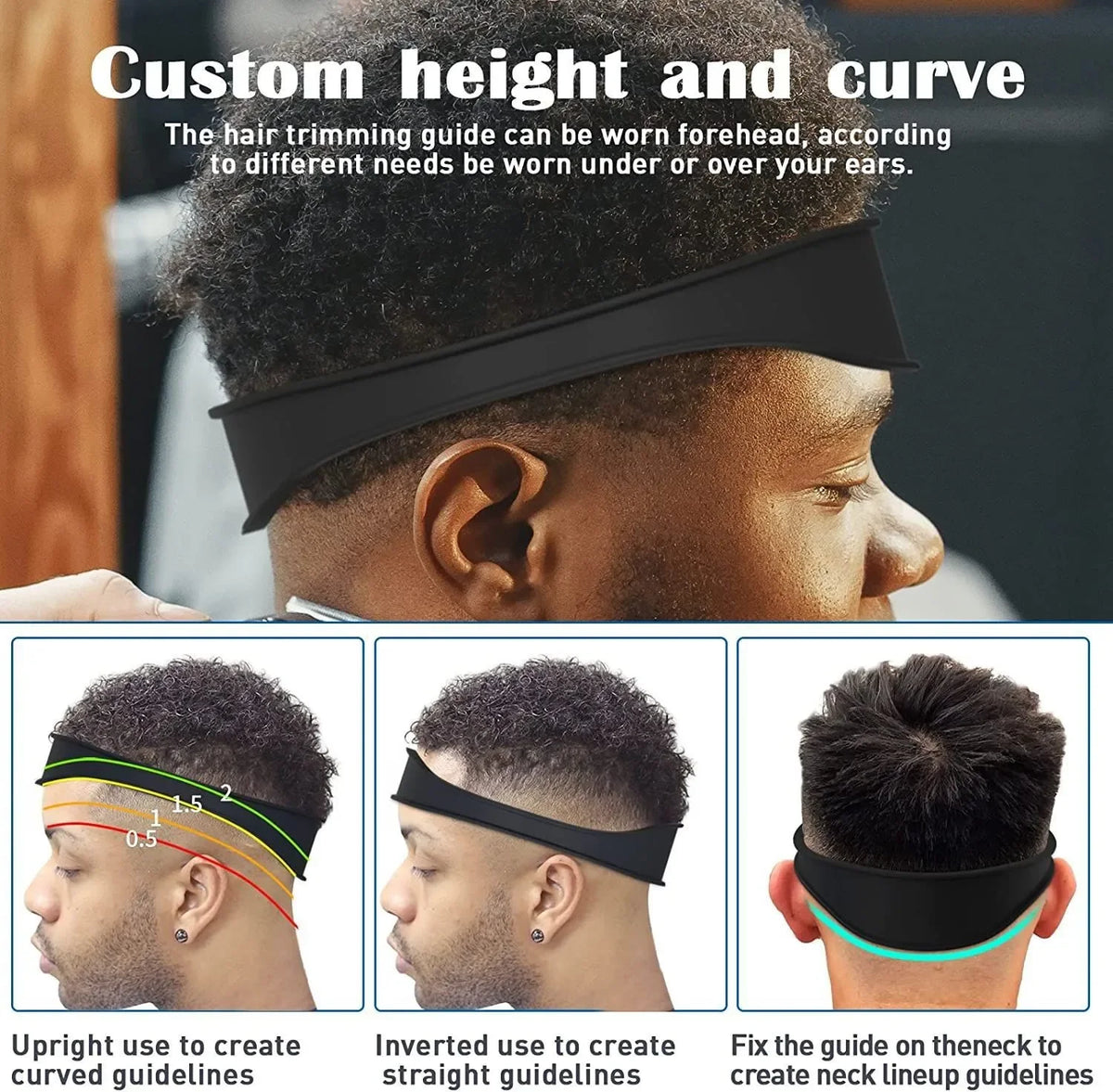 Curved Neckline Shaving Template