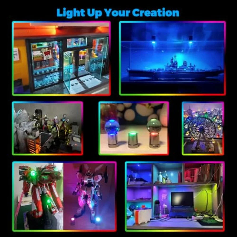Miniature LED Lights for Crafts, 10 Pack