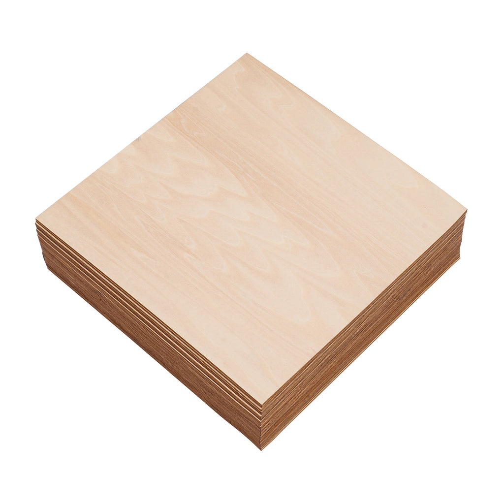 30PCS Board for Wood DIY Home Decor, Basswood Sheets, Rectangle Blank Wooden 2.7mm Thickness