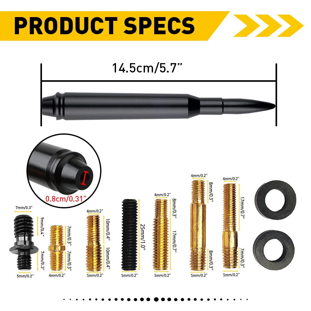 14cm Car Roof Antenna Bullet Radio Whip Aerial Antenna Pole AM/FM Radio Car Pole Universal with Screws Car Antenna Mini Short