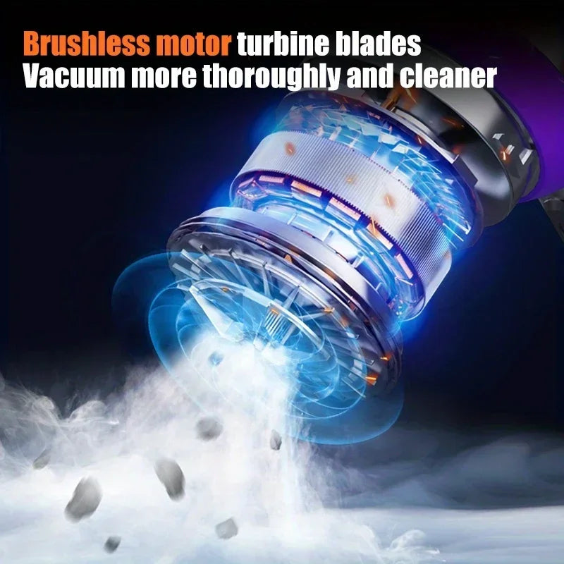 Brushless Cordless Handheld Vacuum 30000Pa, 4-in-1 Car and Home Vacuum for Pet Hair