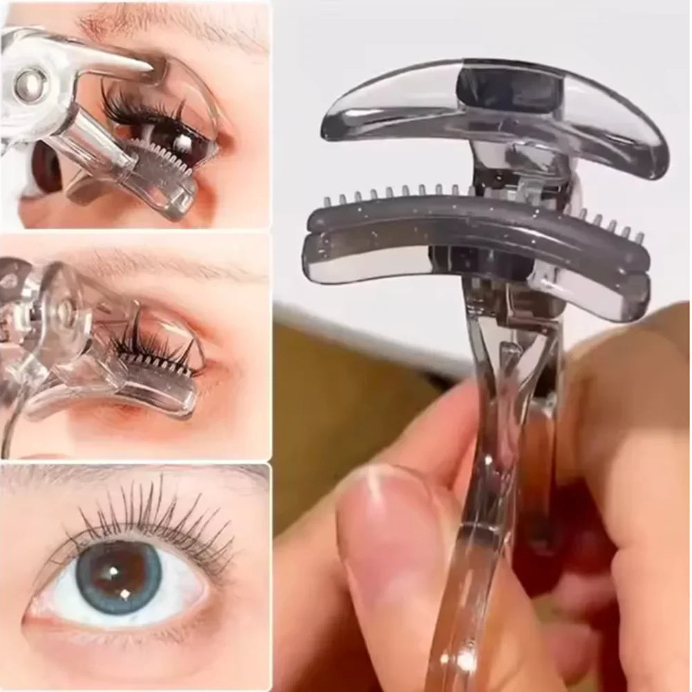 Dual-Type Eyelash Curler with Comb