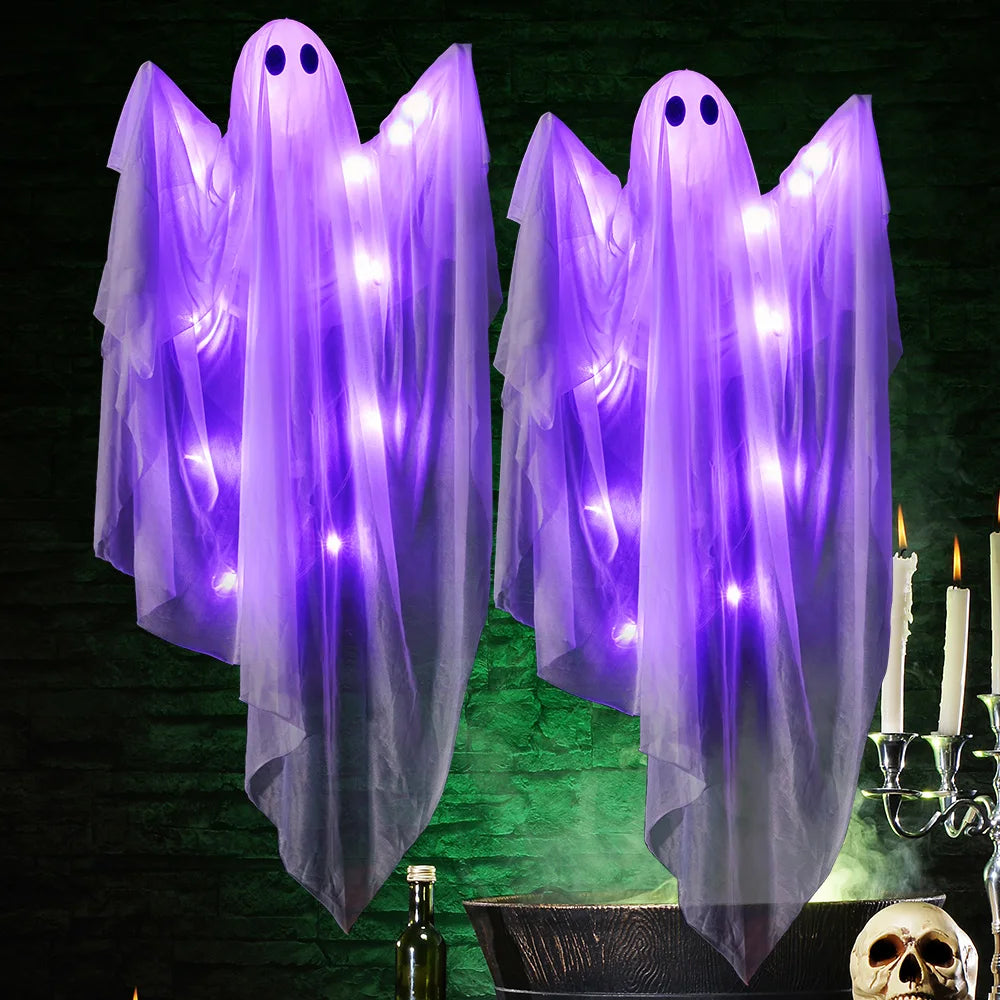 Halloween 47 in Hanging Light-Up Ghost with LED Lights