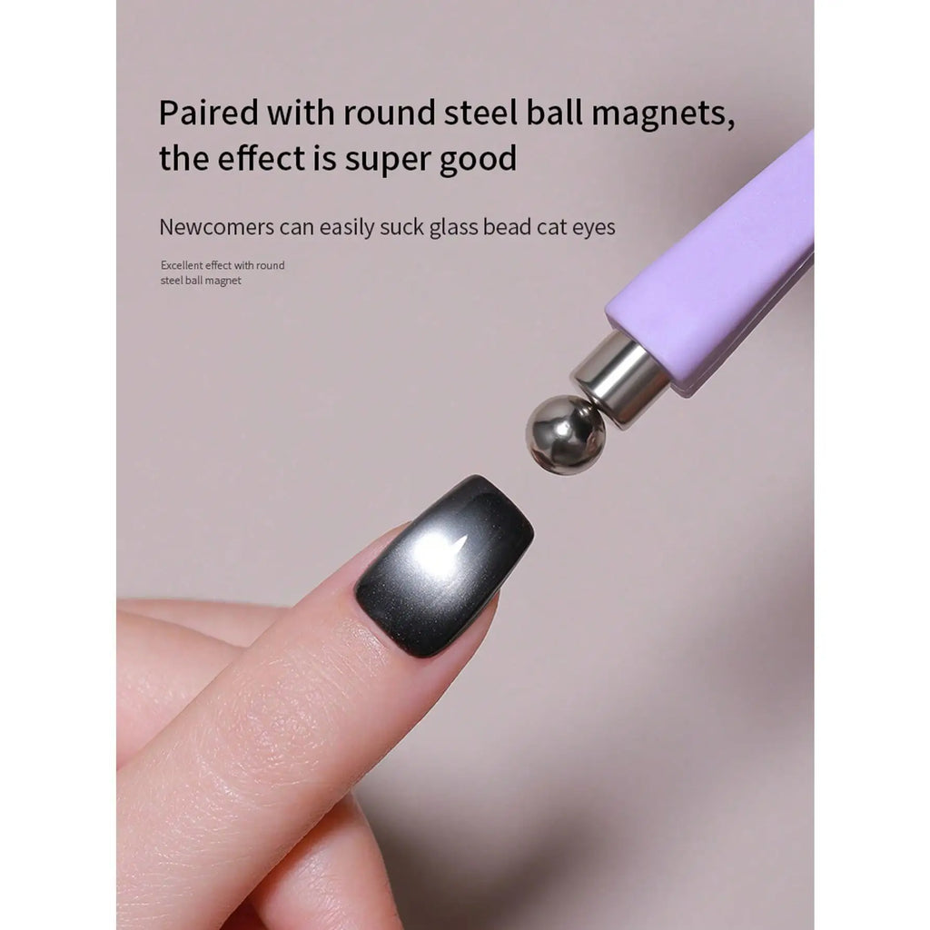 8-in-1 Cat Eye Nail Magnet Set, Strong Magnetic Wands for Gel Nail Art