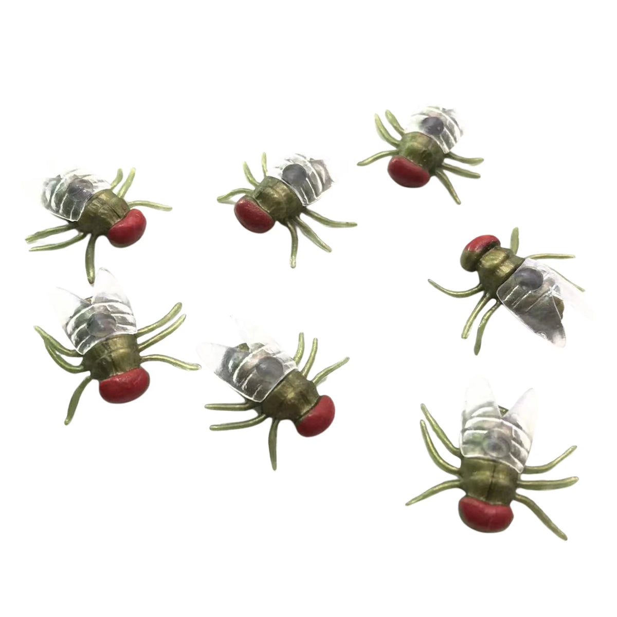Halloween Fake Flies Prank Set, 100 Pcs Realistic Plastic Flies