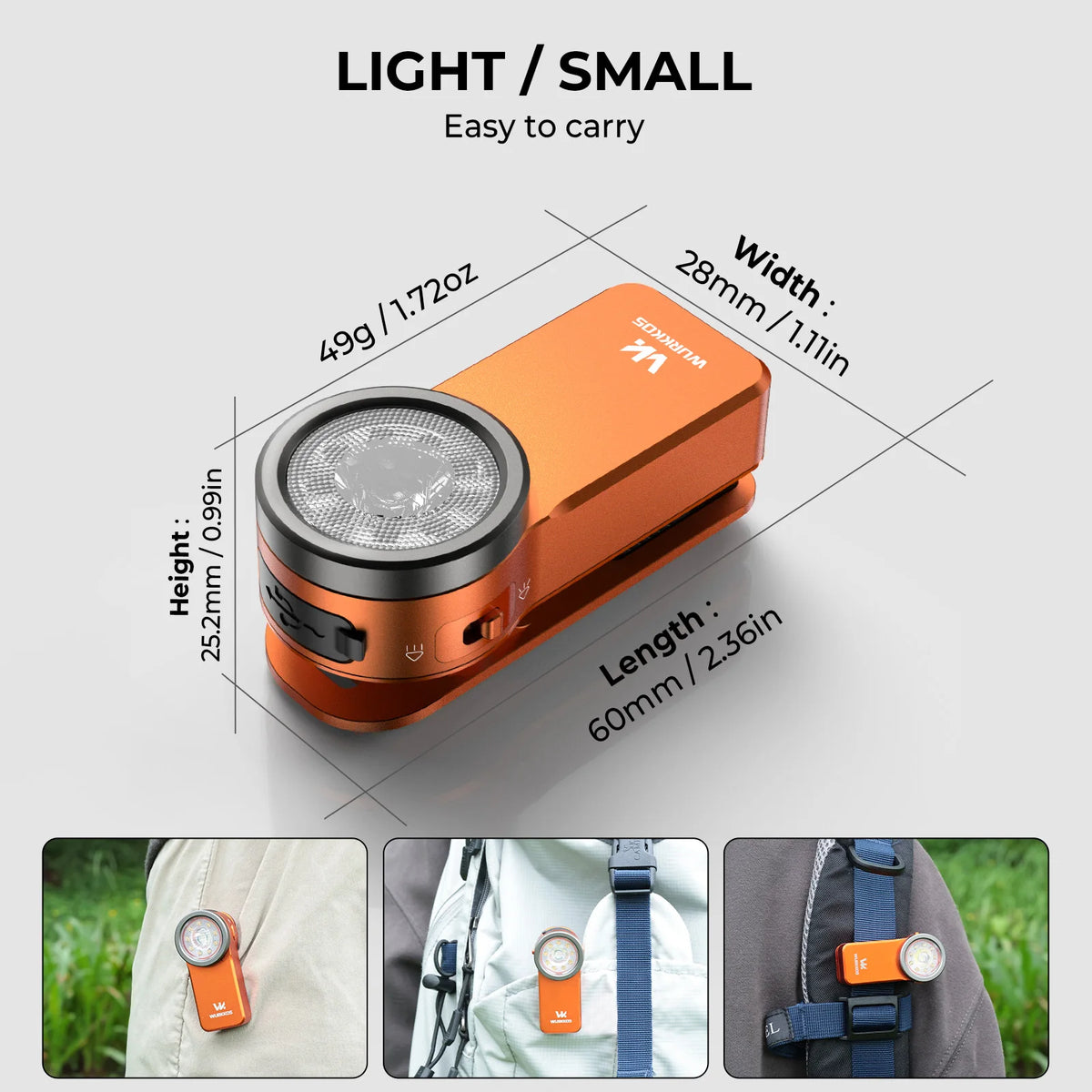 Wurkkos HD03 Mini Clip Light