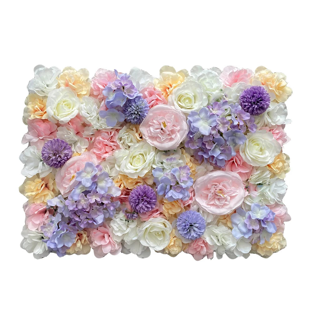 Silk Rose Backdrop Flowers Wall Wedding Decoration Customized Artificial Flower Wall Panel for Home Decor Backdrops Baby Shower
