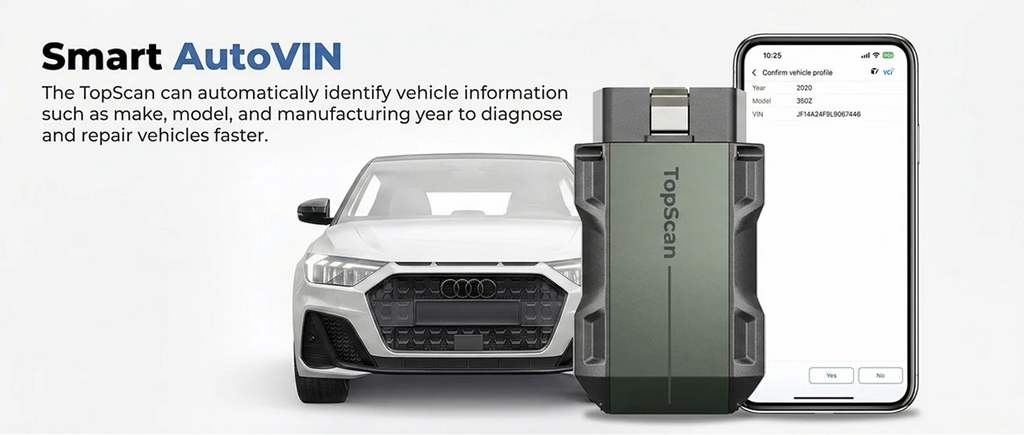 TOPDON TopScan Lite Scanner Smart Diagnostic Tool DTC Repair Guide Bluetooth OBD2 Code Reader Code Reader Full System