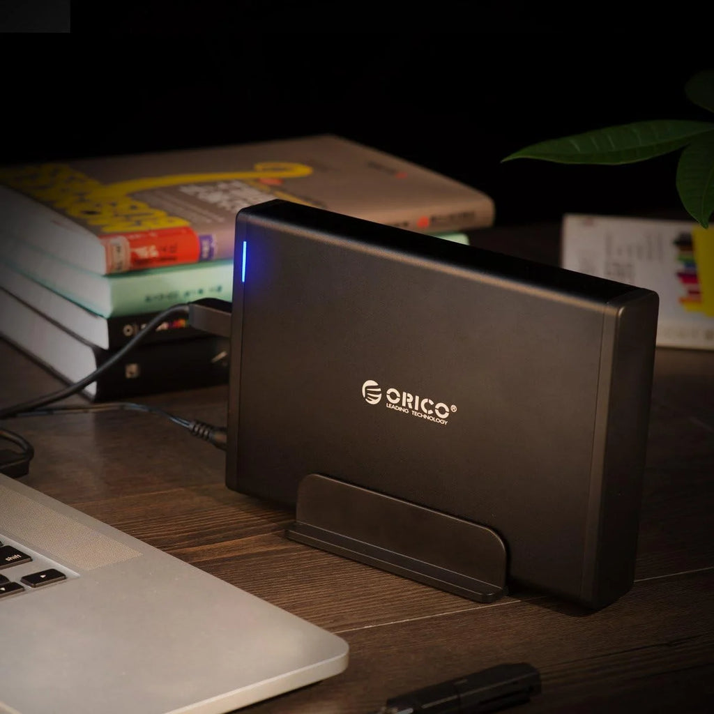 ORICO 3.5 inch Hard Drive Enclosure, USB-C and USB 3.0 SATA External HDD Case