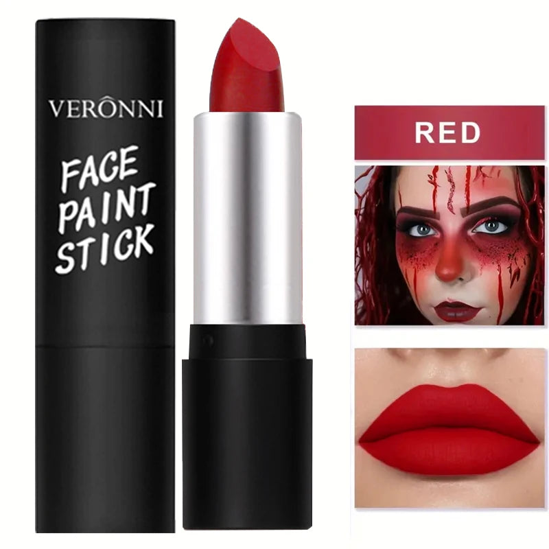 6 Colors Face Body Paint Stick Cream Eyeblack Tube Black Body Painting Blendable Sticks For Halloween Cosplay Joker Paint Makeup