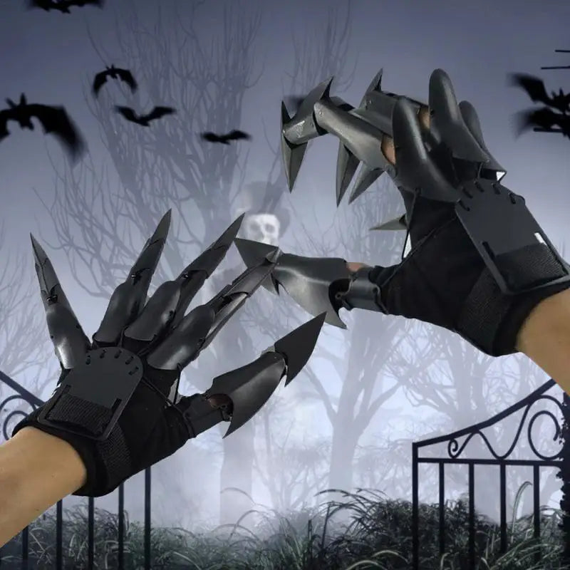 Halloween Articulated Skeleton Finger Extensions, 3D Printed Claws