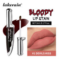 Lakerain Fake Bloody Lip Stain Gel-like Waterproof Spill-proof Long Lasting Matte Lip Tinting Halloween Party Lip Cosmetics