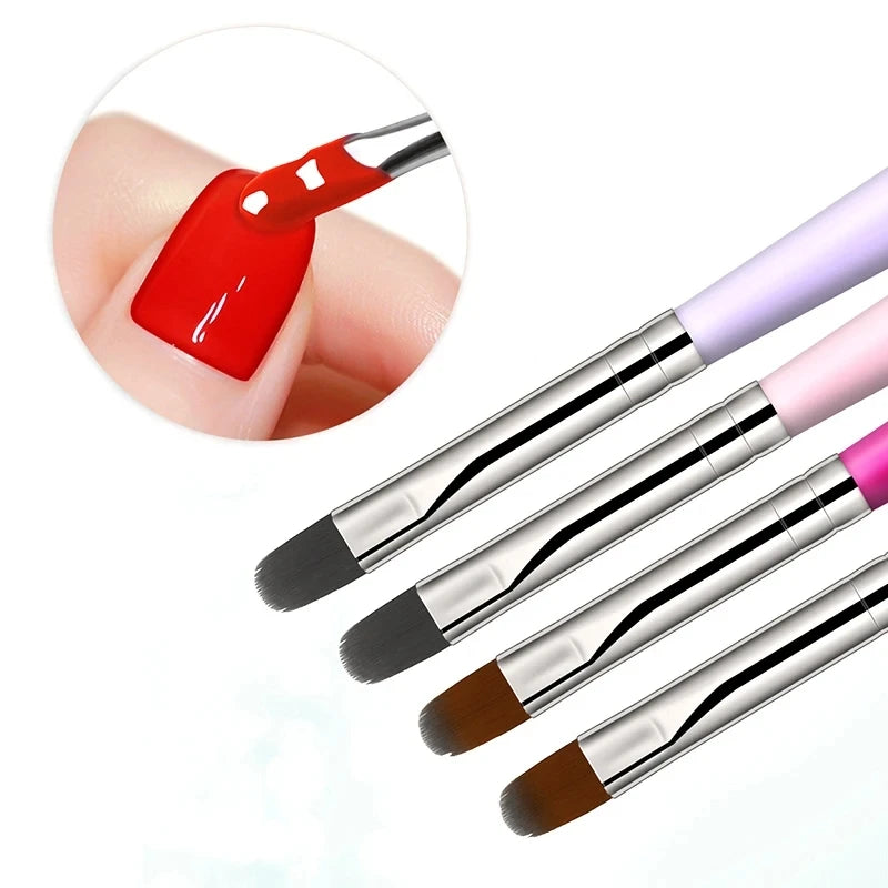 Nail Art Brush Pen Set 1-9 Pieces, Gel Builder and Detail Painting Brushes