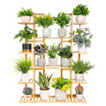 Extra Large 9-Tier Bamboo Plant Stand for Indoor Plants