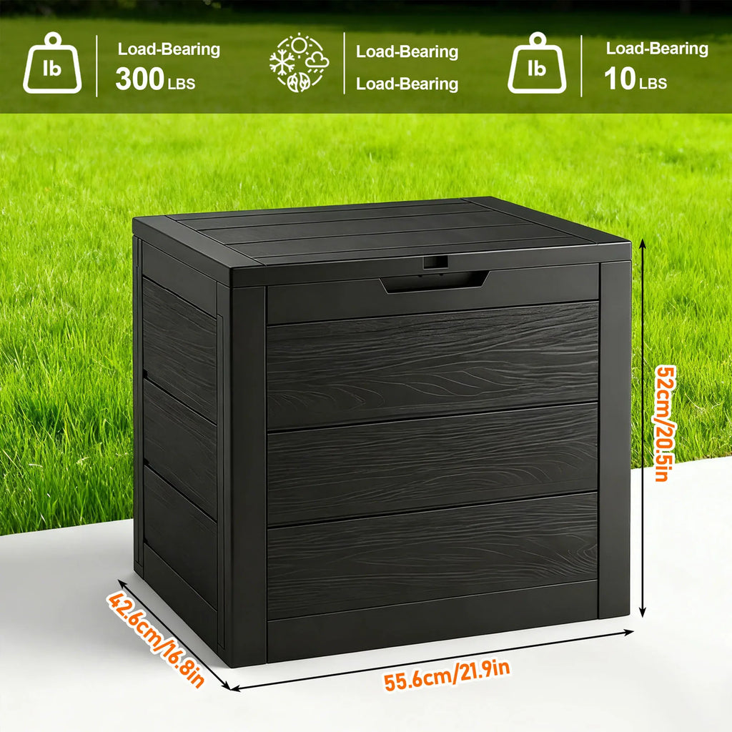 35 Gallon Lockable Resin Deck Box